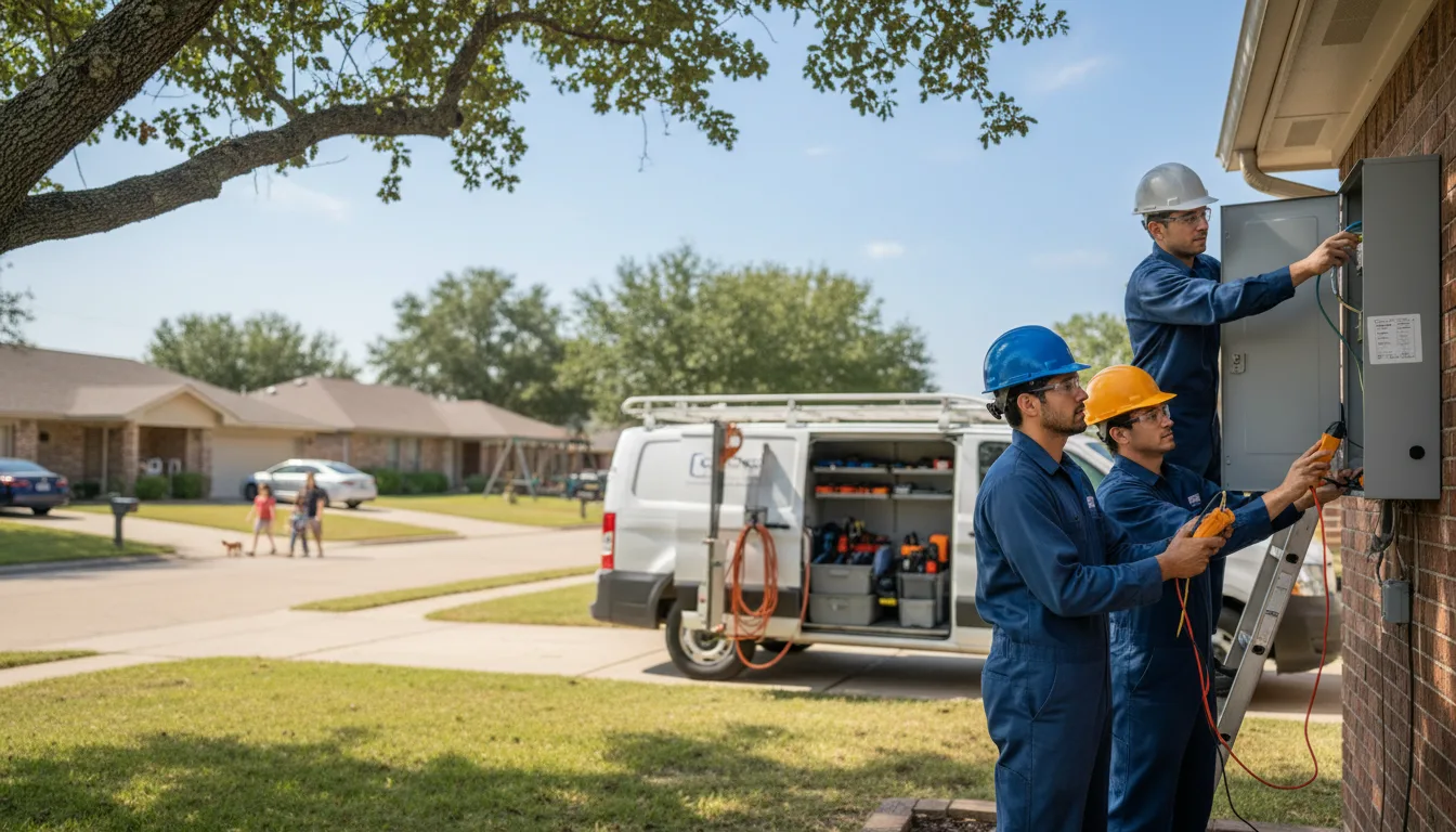 Certified electrician providing emergency electrical services in Harlingen, TX